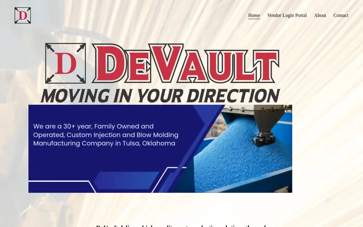 Homepage of Devault Enterprises, INC.