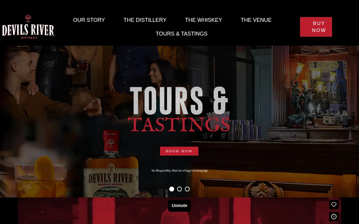 Homepage of Devils River Distillery LLC