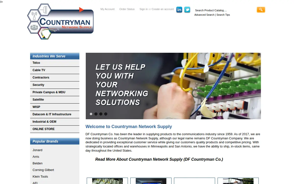 Homepage of D F Countryman, CO
