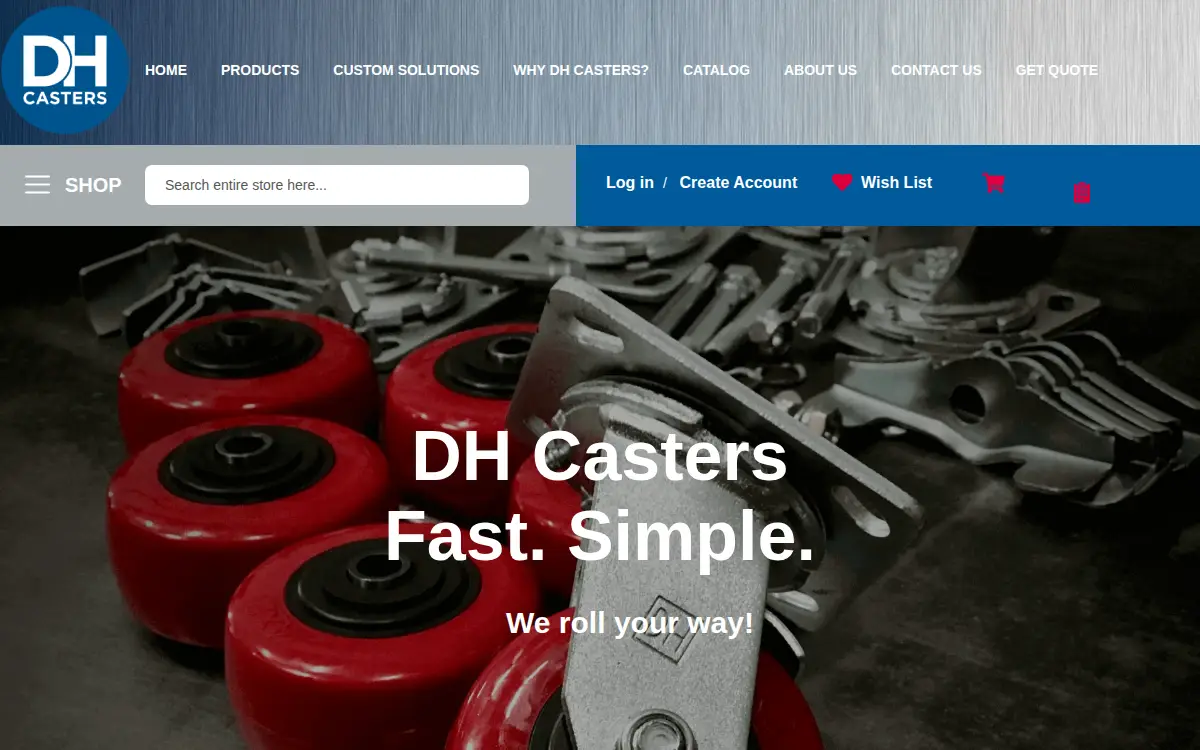 Homepage of Dh Caster International, INC.