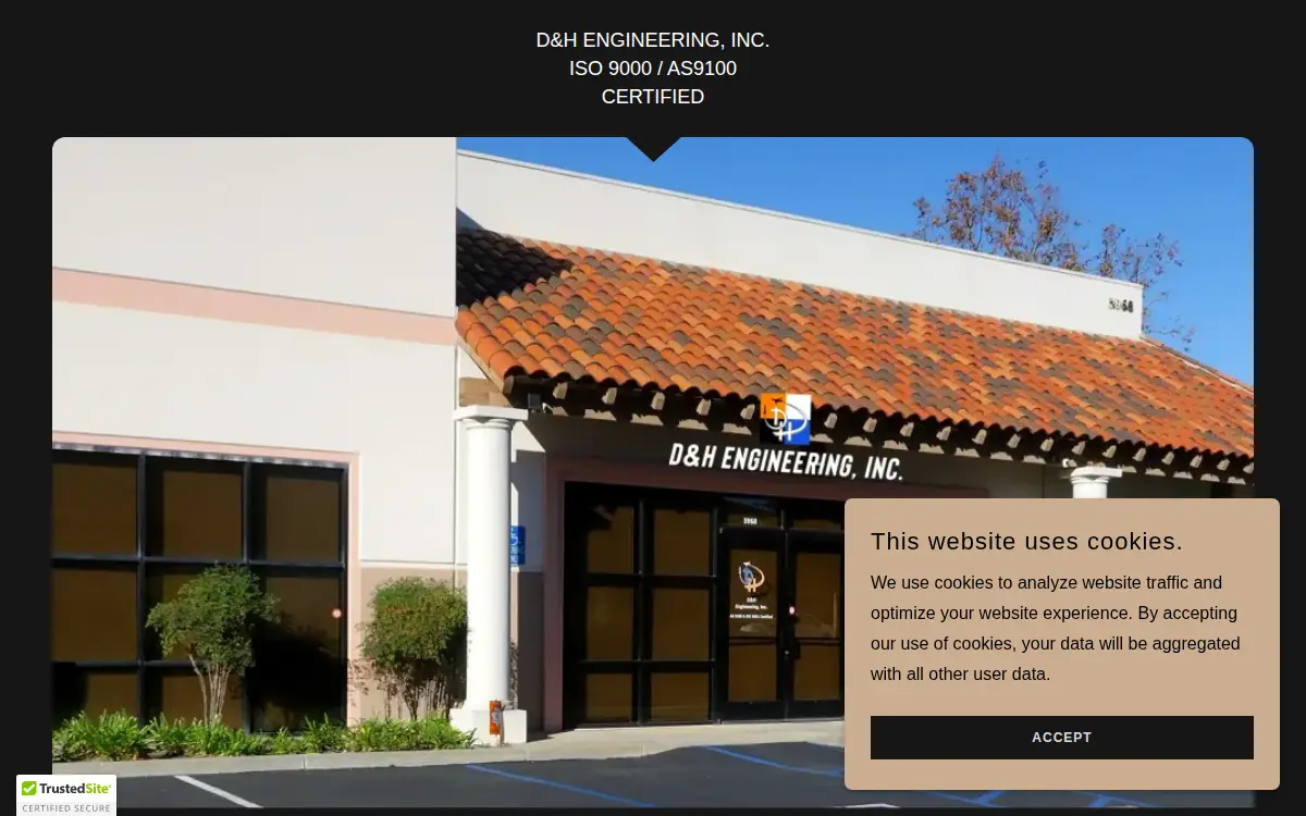 Homepage of D&h Engineering, INC