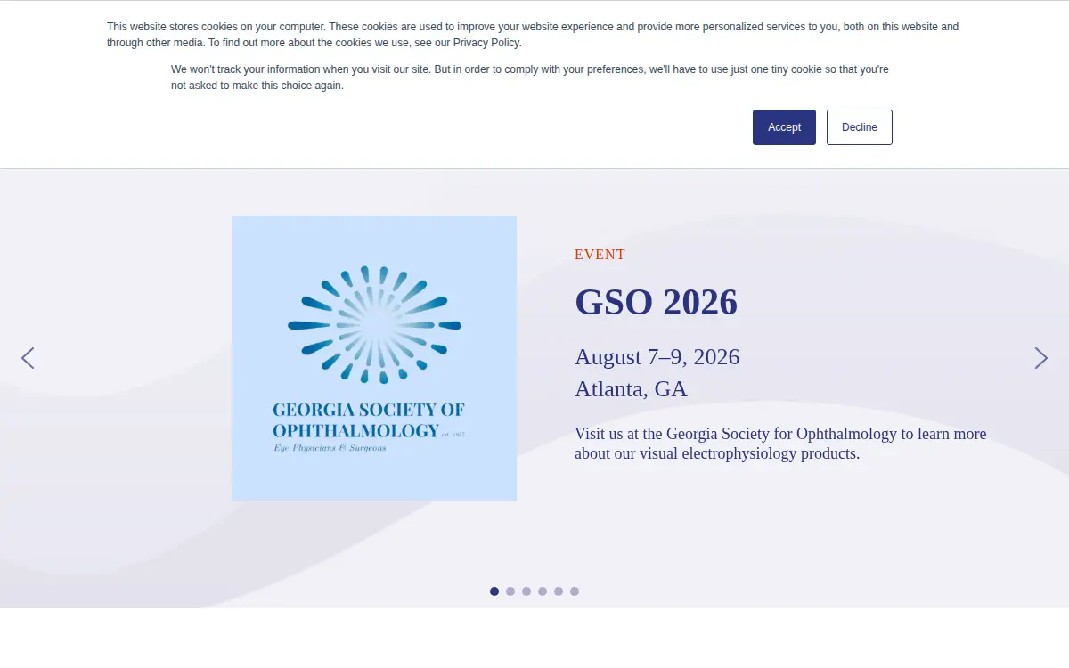 Homepage of Diagnosys LLC
