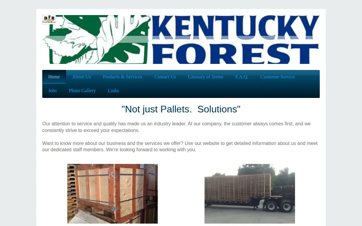 Homepage of Diamond Forest Resources, INC.