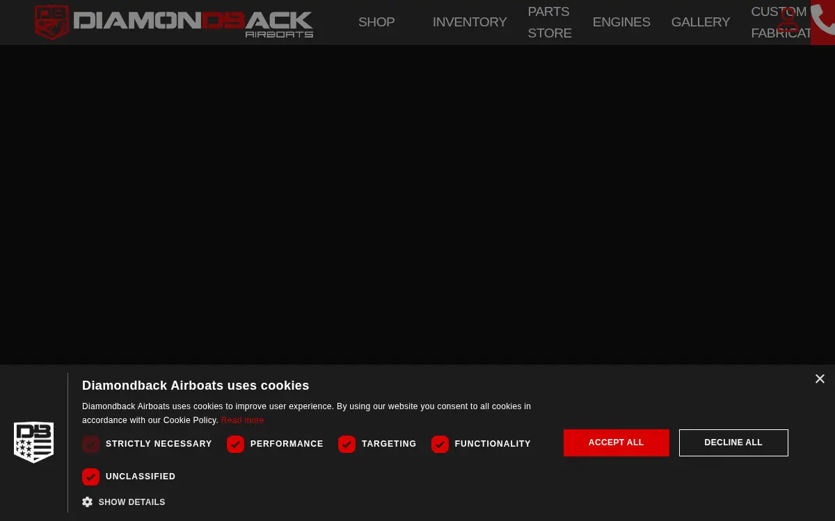 Homepage of Diamondback Manufacturing LLC