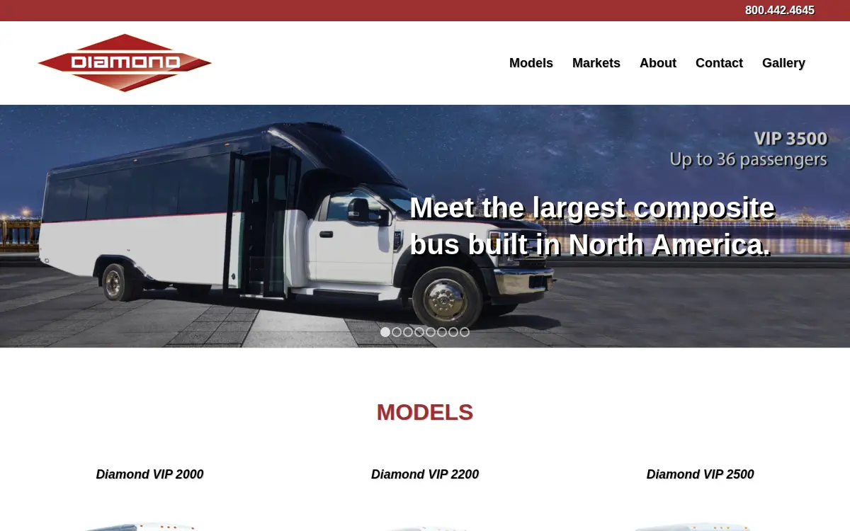 Homepage of Diamond Acquisition LLC