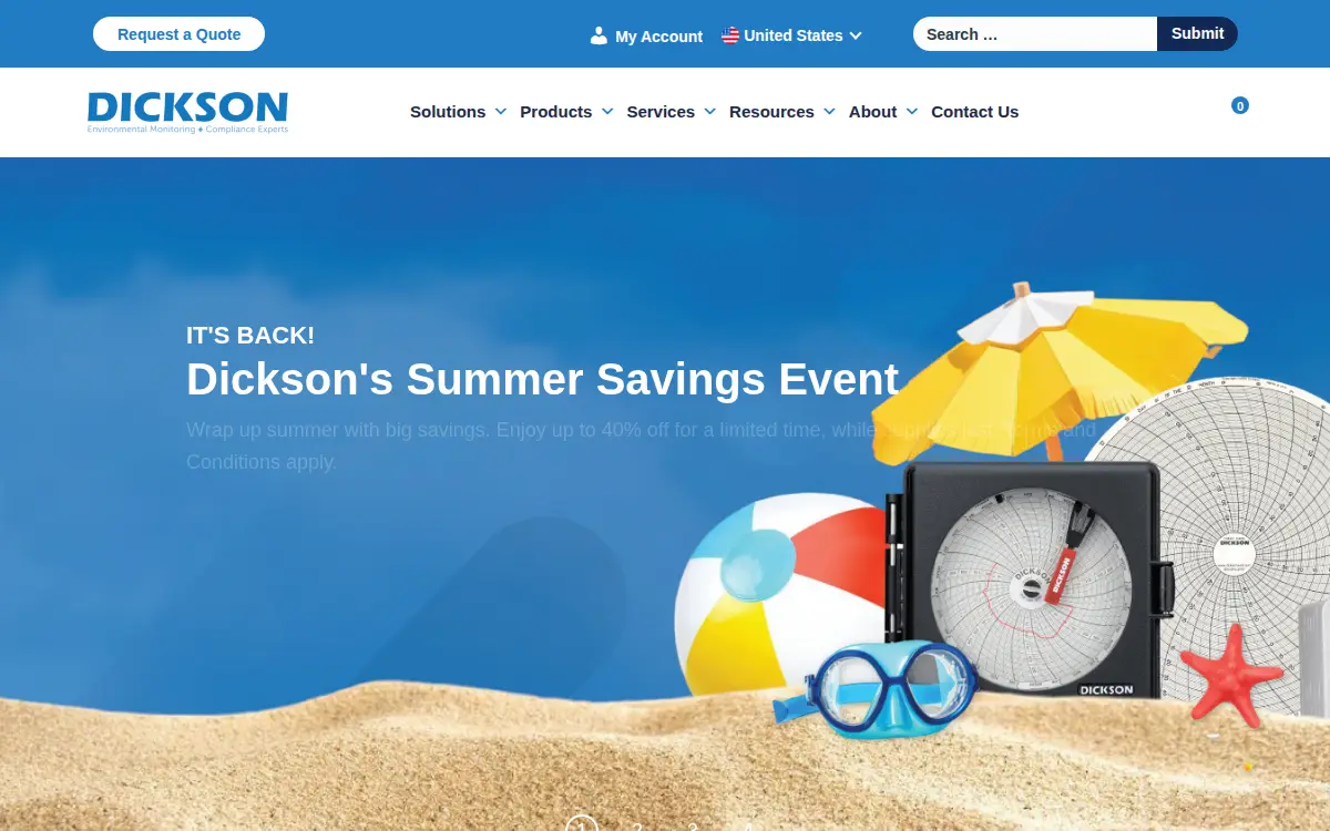 Homepage of Dickson/unigage INC