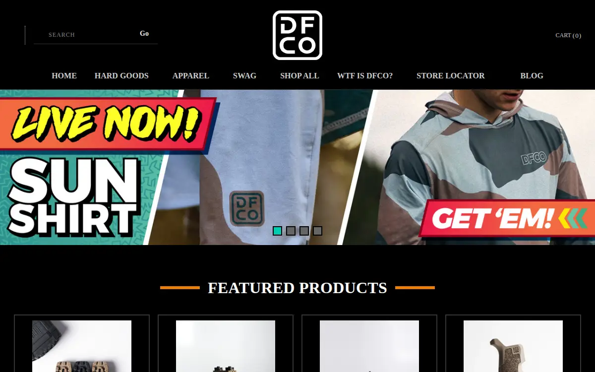 Homepage of Die Free Co, LLC