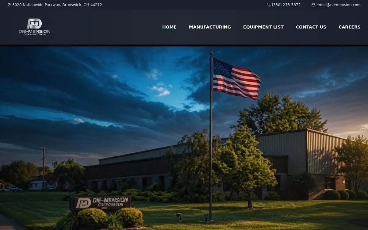 Homepage of Die-mension CORP