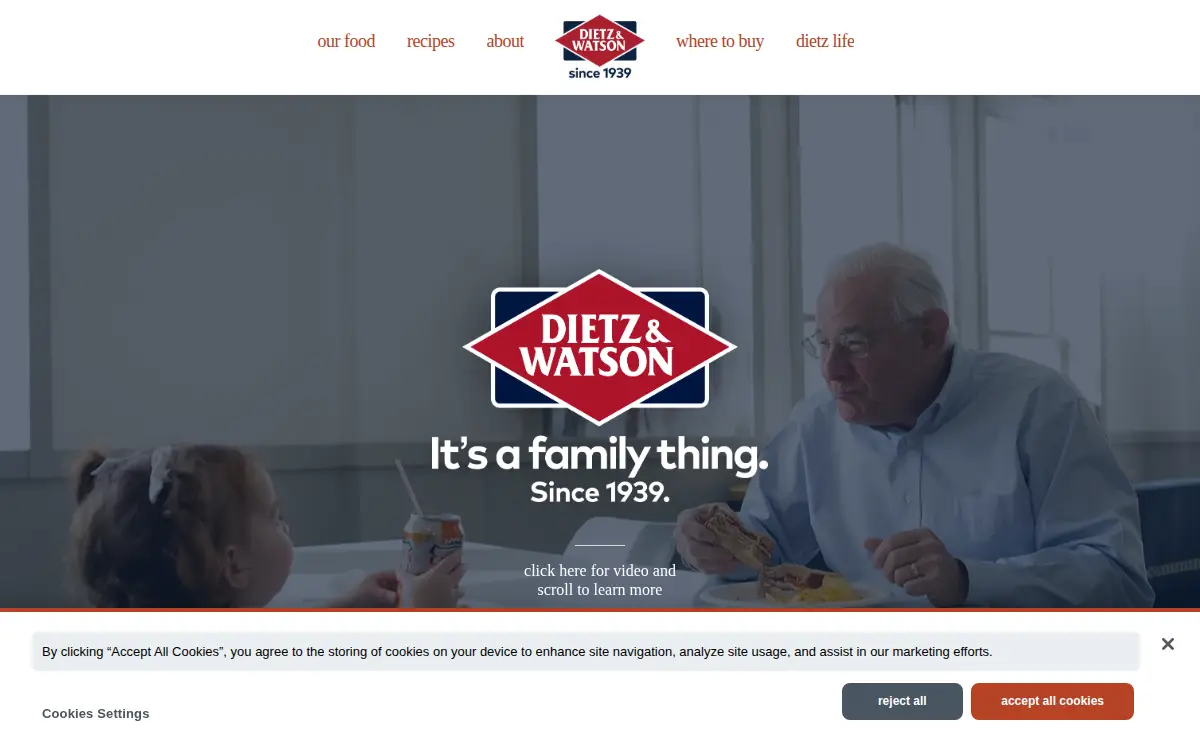 Homepage of Dietz & Watson INC