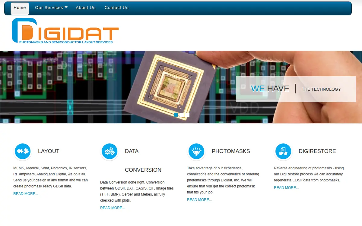 Homepage of Digidat INC