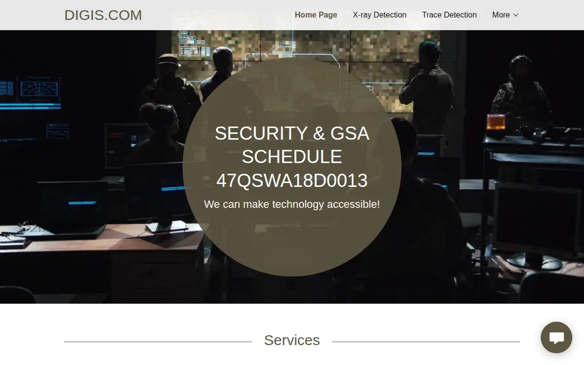 Homepage of Digis Corporation