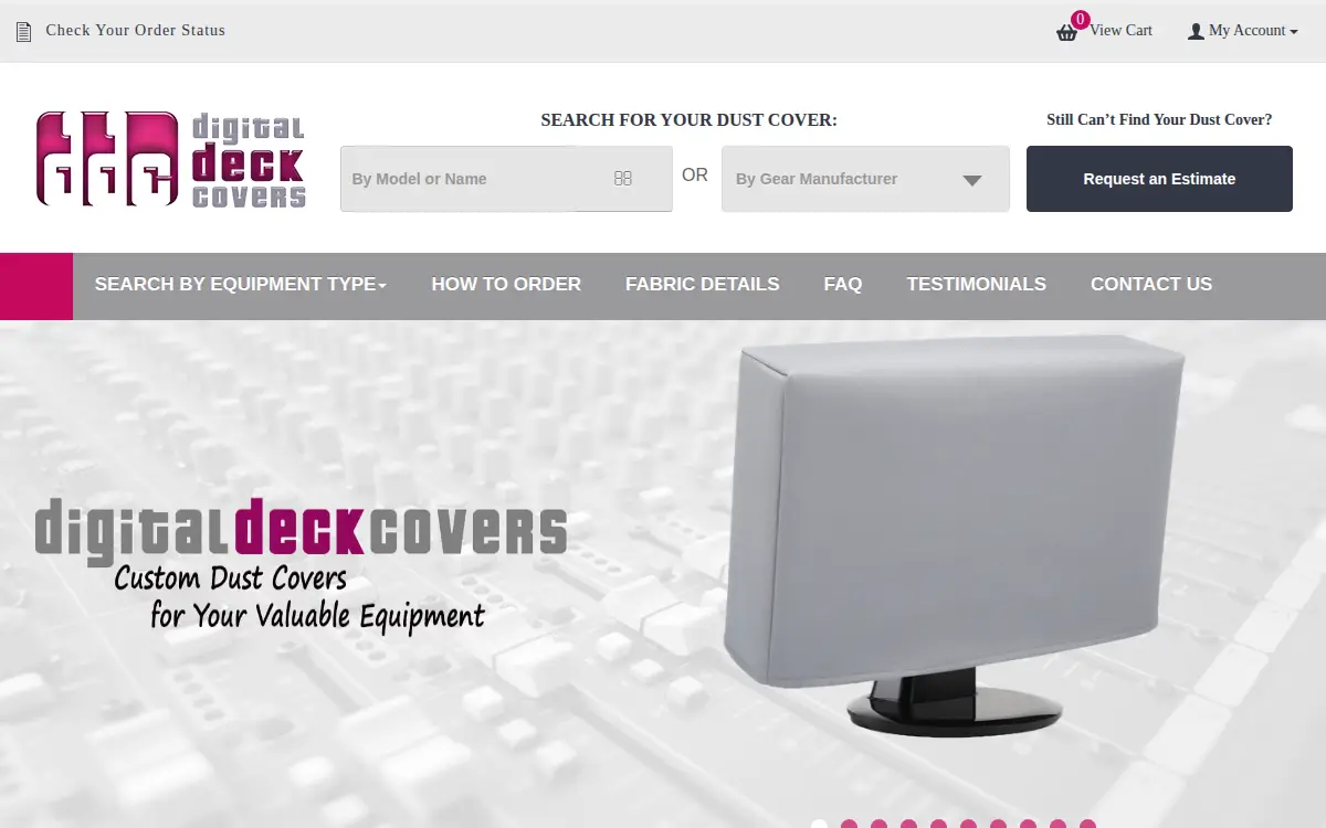 Homepage of Digitaldeckcovers, INC