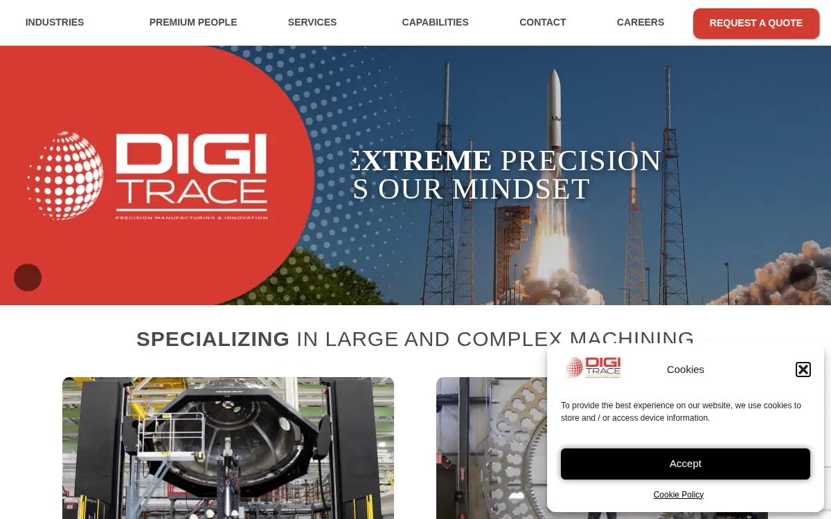 Homepage of Digitrace Machine Works LTD
