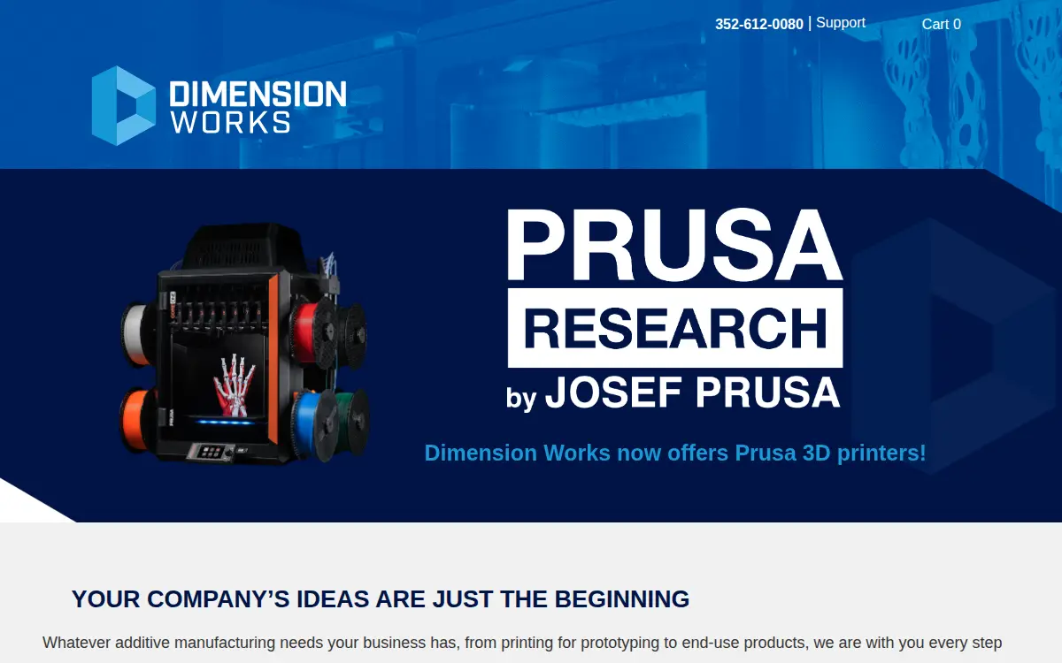 Homepage of Dimension Works LLC