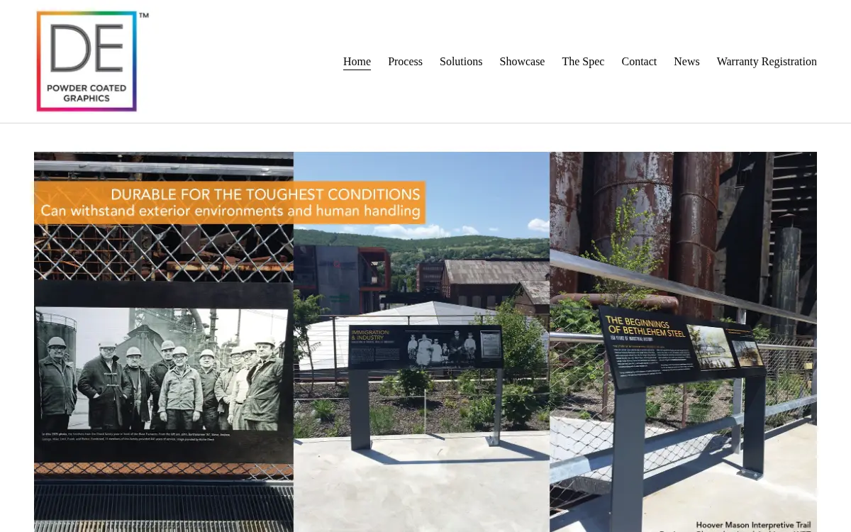 Homepage of Direct Embed Coating Systems LLC