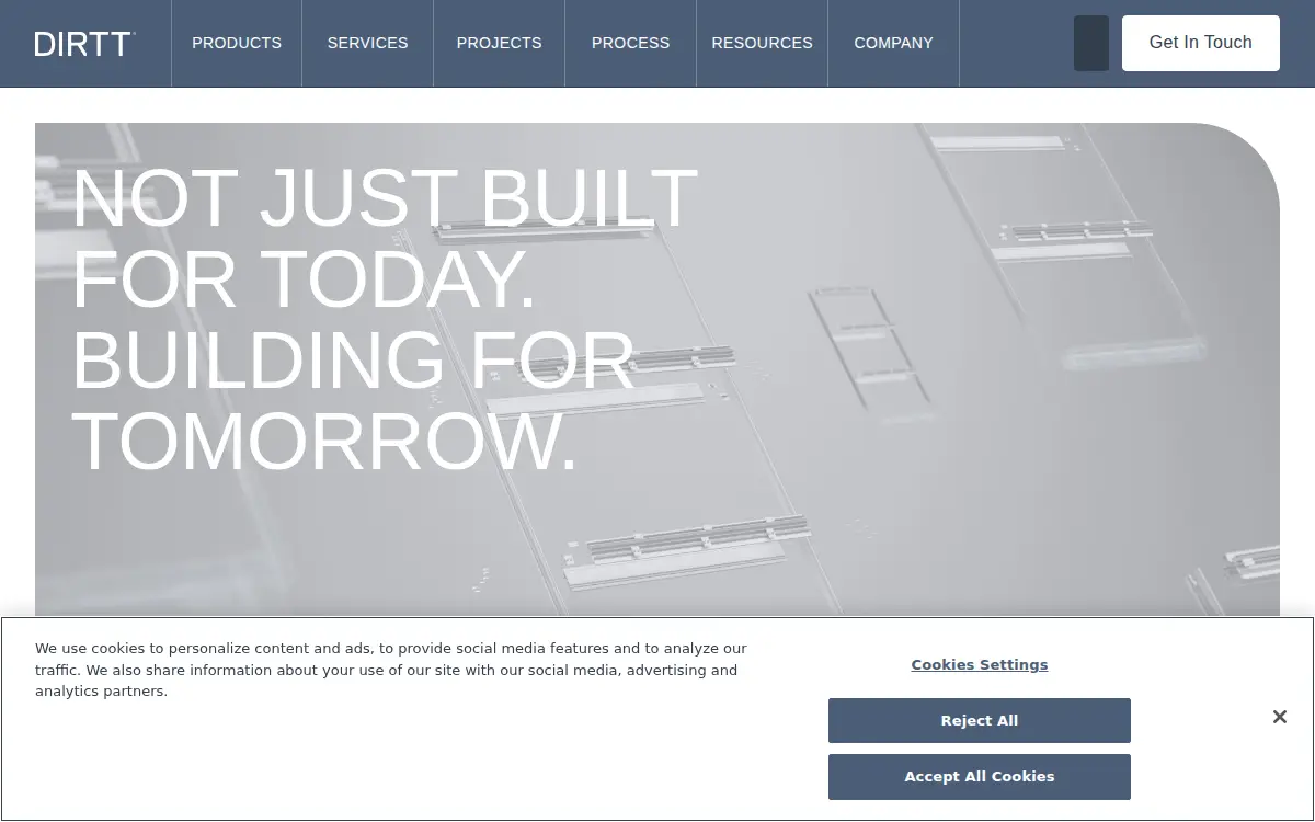 Homepage of Dirtt Environmental Solutions, INC