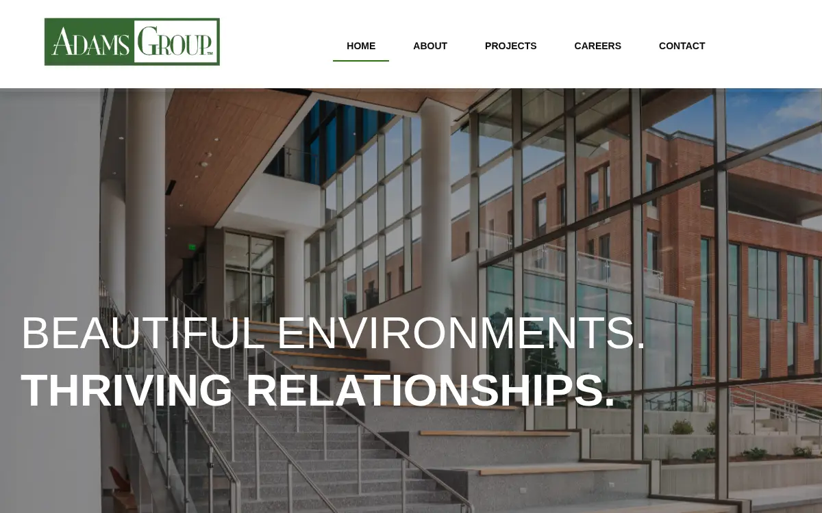 Homepage of Adams Bros. Cabinetry, INC.