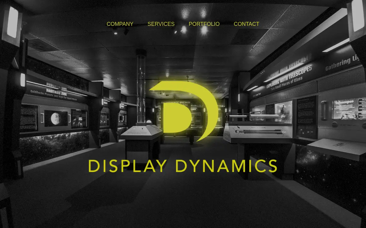 Homepage of Display Dynamics, INC.