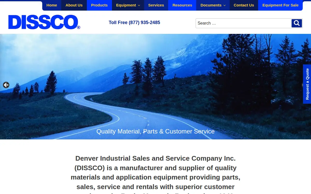 Homepage of Denver Industrial Sales & Service CO INC