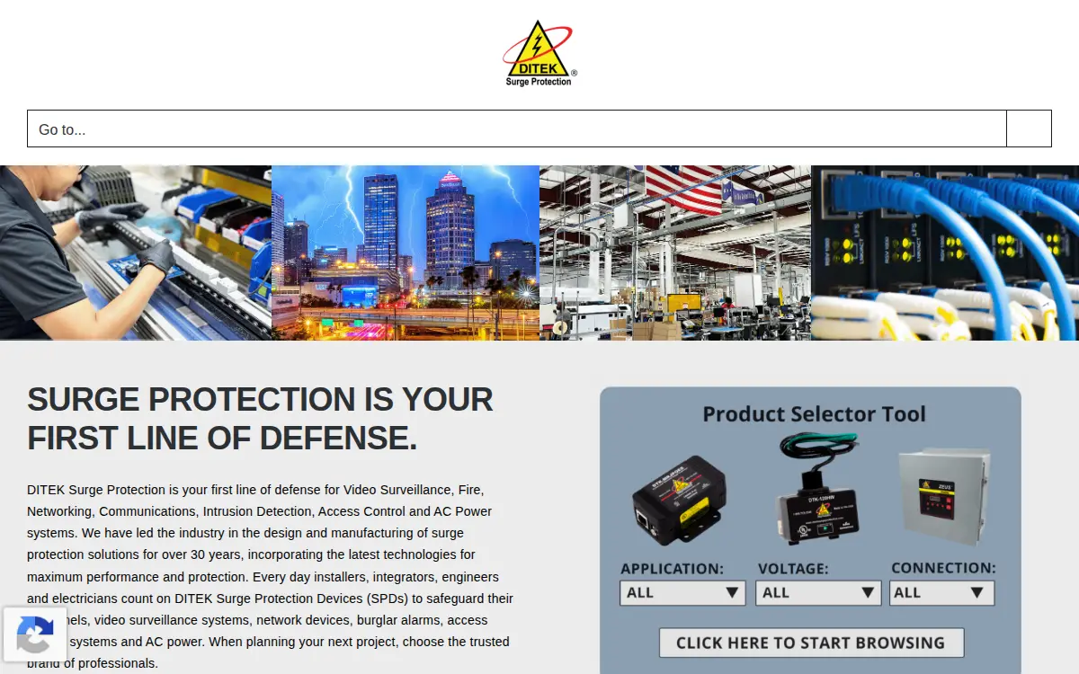 Homepage of Diversified Technology Group, INC.