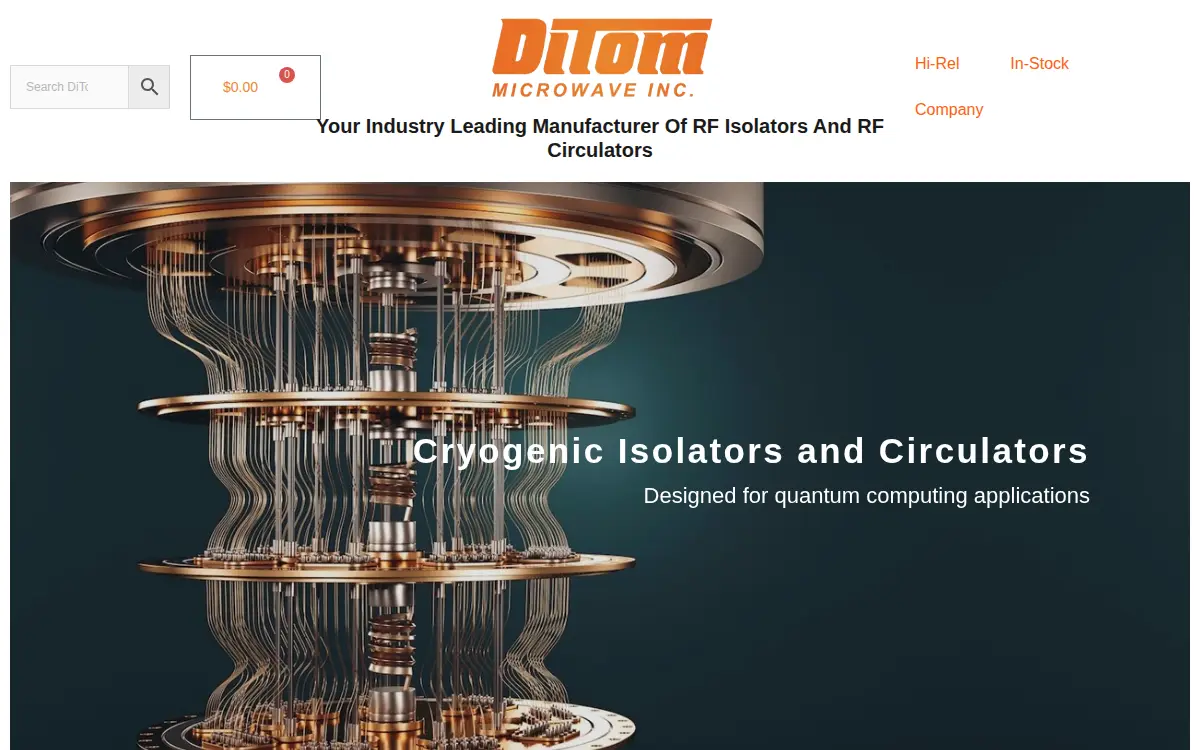 Homepage of Ditom Microwave INC