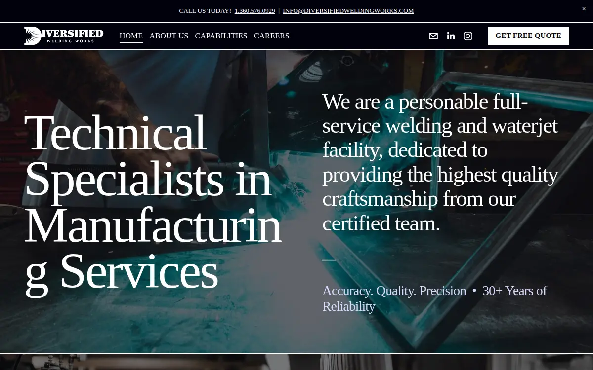 Homepage of Dw & Ims, LLC