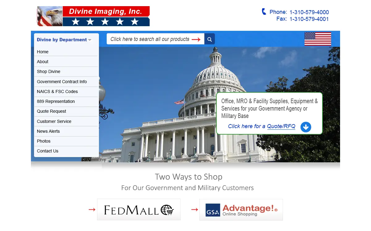 Homepage of Divine Imaging INC.