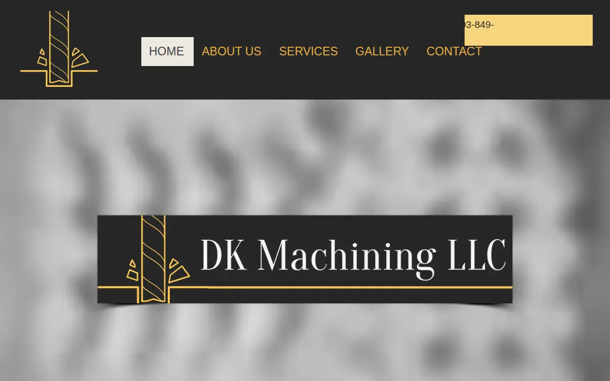 Homepage of Dk Machining LLC