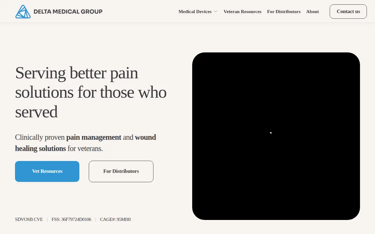 Homepage of Delta Medical, LLC