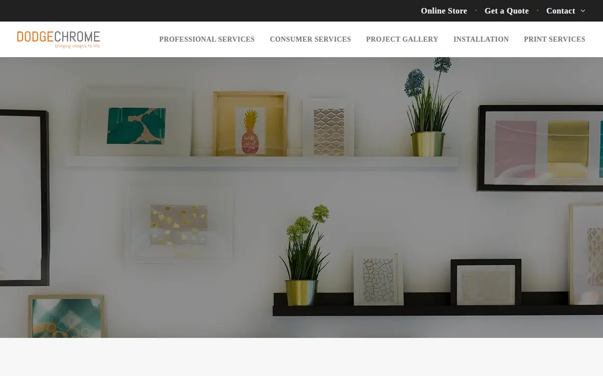 Homepage of Dodge-chrome, INC.