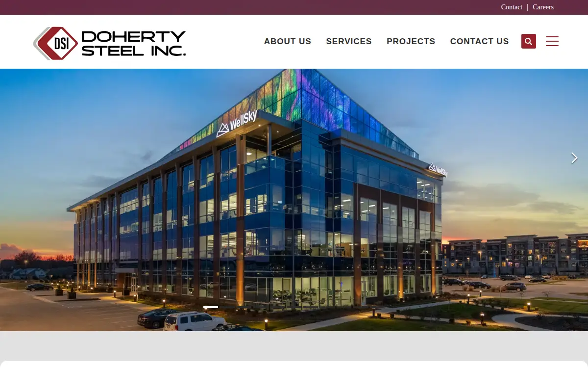Homepage of Doherty Steel, INC.