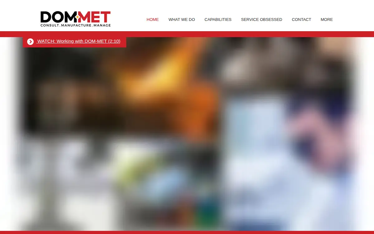 Homepage of Dominion Metallurgical INC.