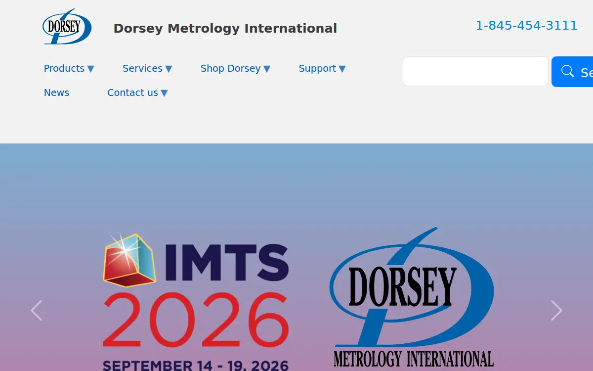 Homepage of Dorsey Metrology International, INC.