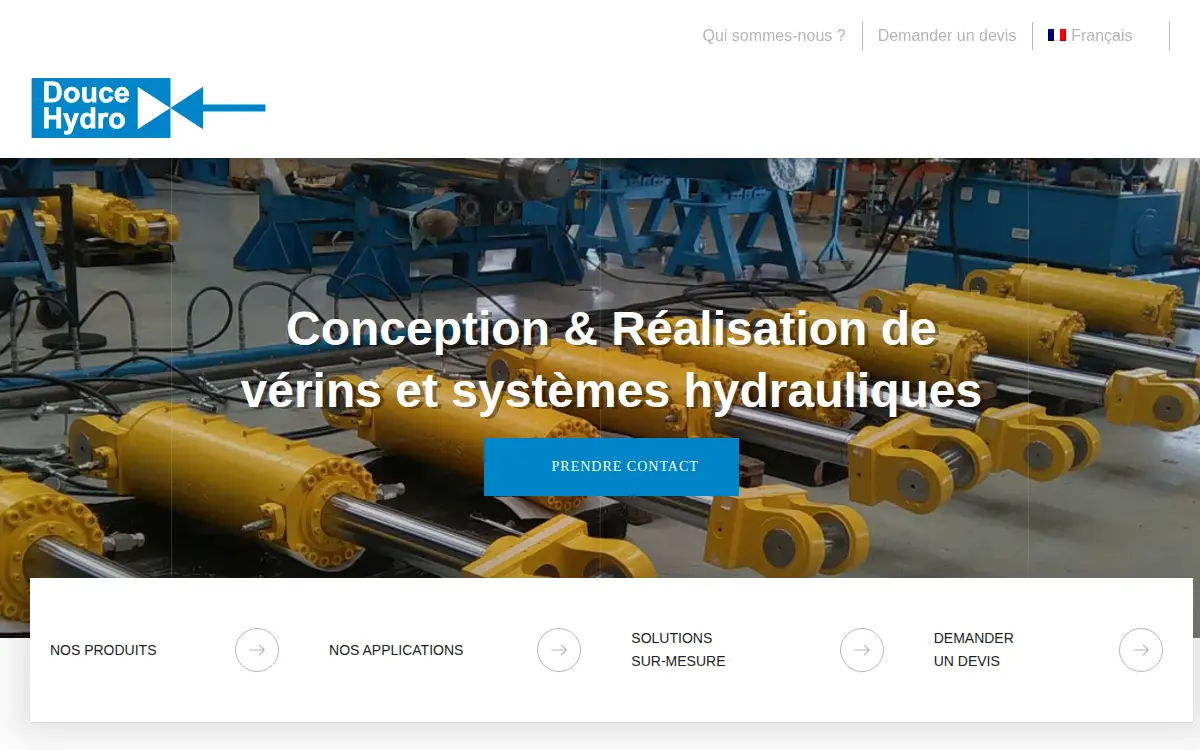 Homepage of Douce-hydro, INC.