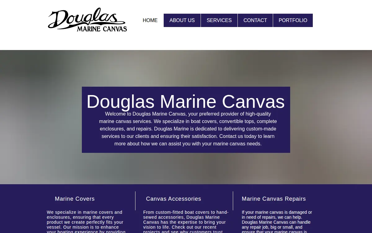 Homepage of Douglas Marine Group LLC