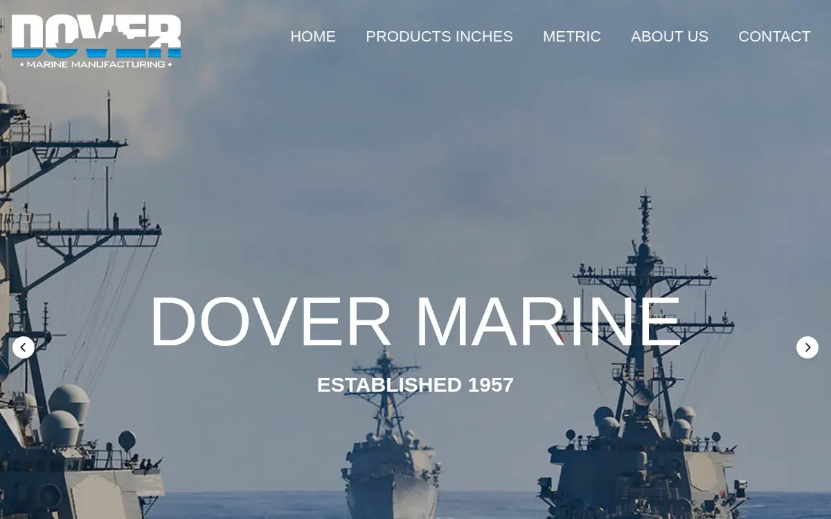 Homepage of Dover Marine Mfg. & Supply Co., INC.
