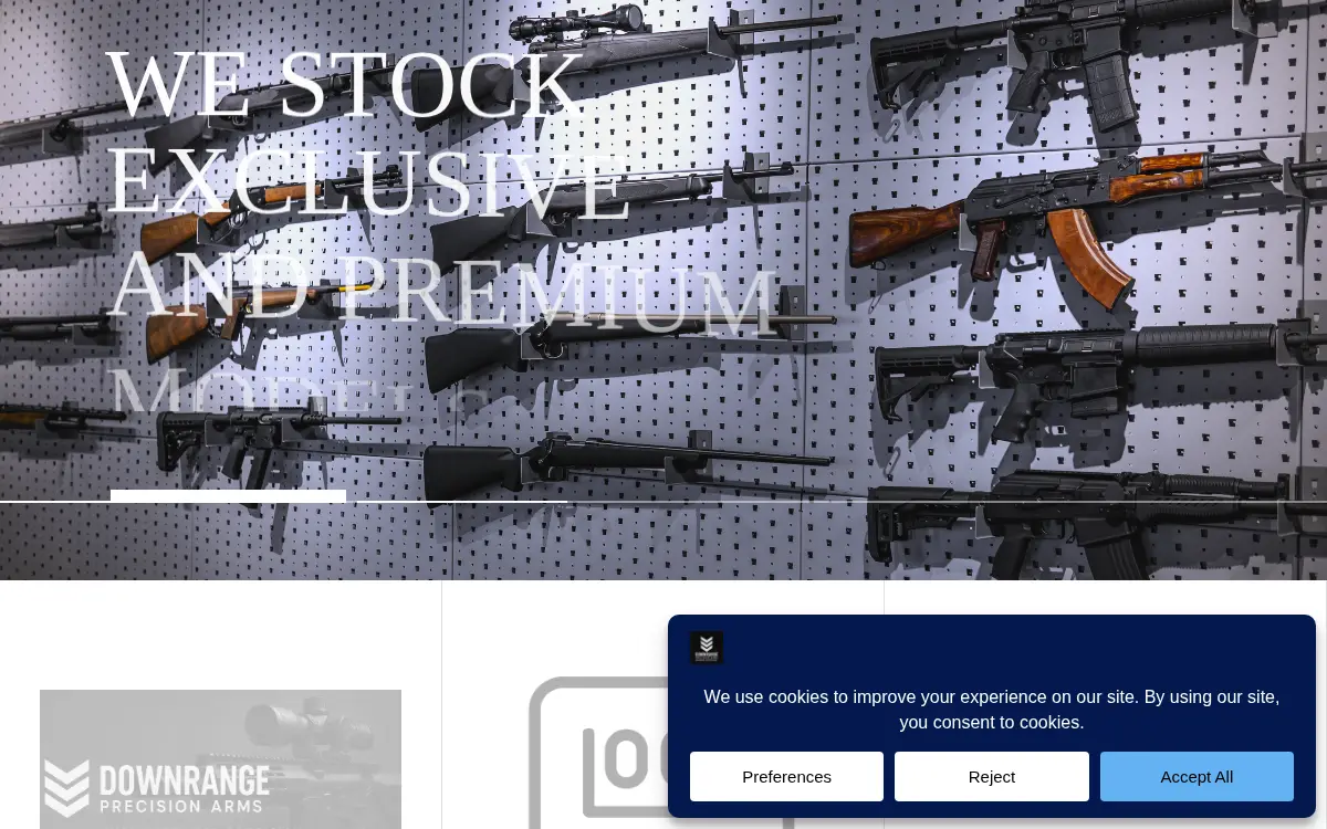 Homepage of Downrange Enterprises LLC