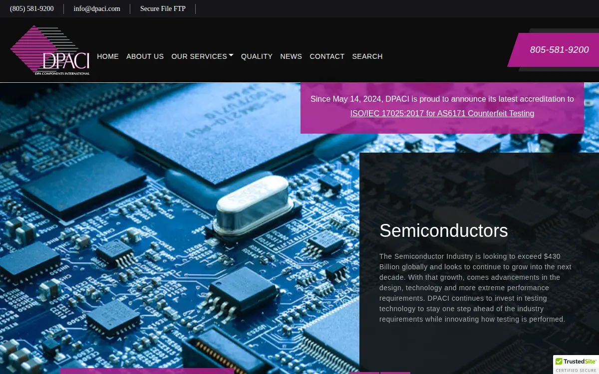 Homepage of Dpa Labs, INC.