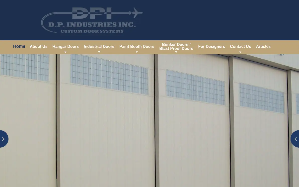 Homepage of D.p. Industries, INC.