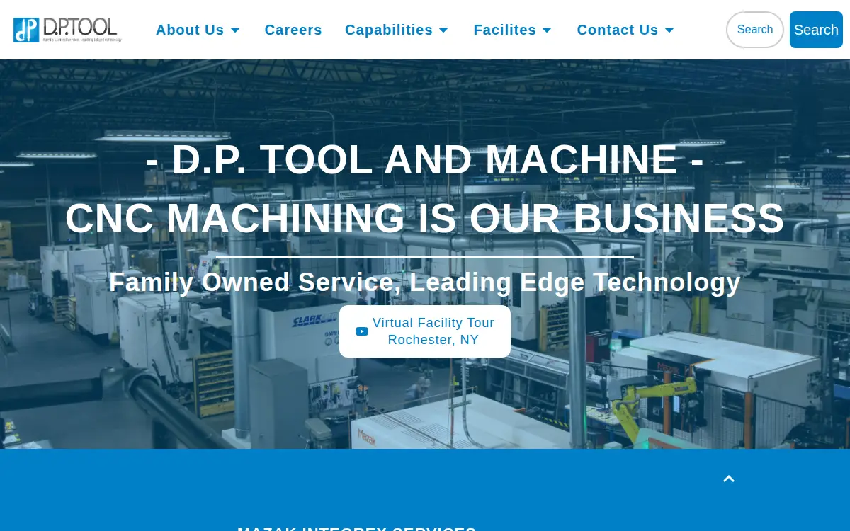 Homepage of D. P. Tool & Machine, INC.