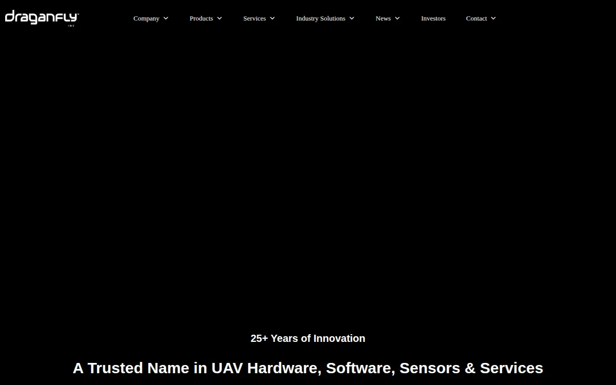 Homepage of Draganfly Innovations USA INC