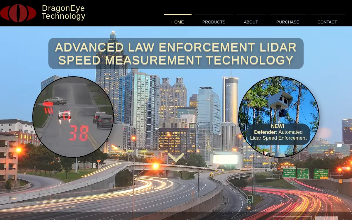 Homepage of Dragoneye Technology, L.l.c.