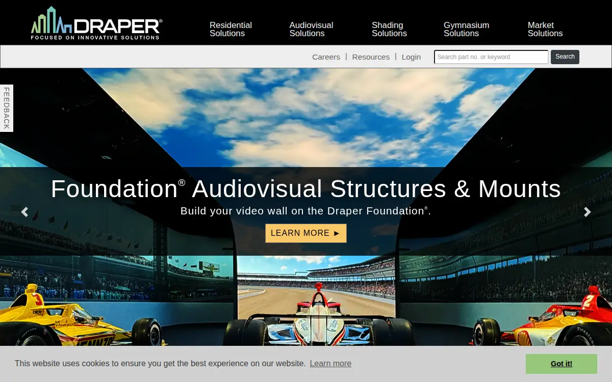 Homepage of Draper, INC
