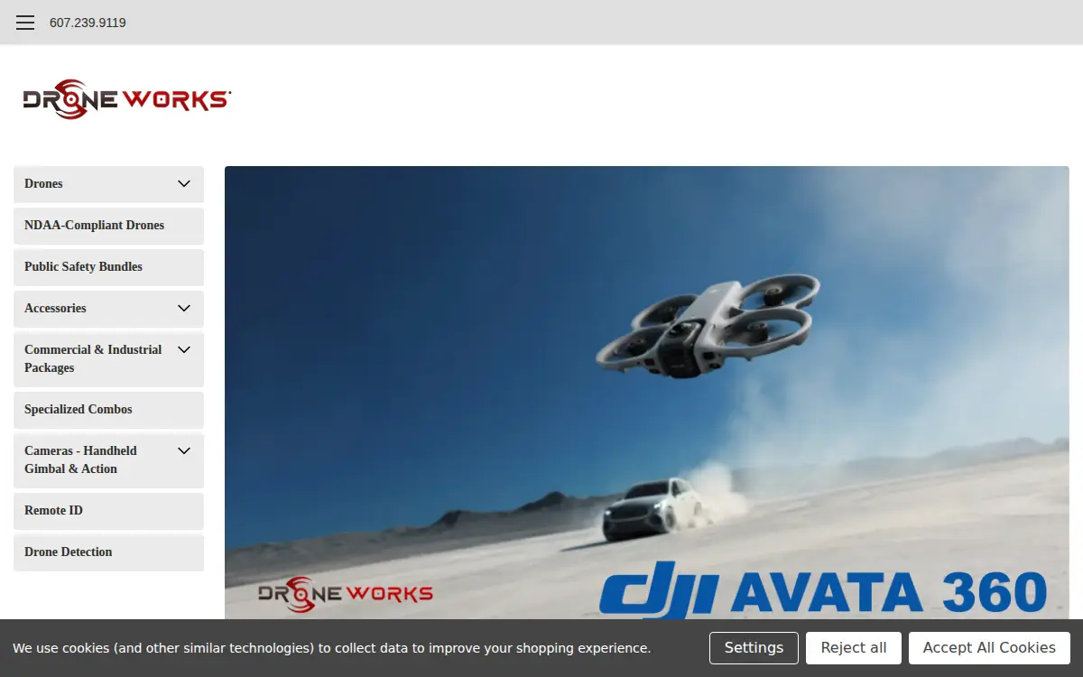 Homepage of Droneosphere Corporation