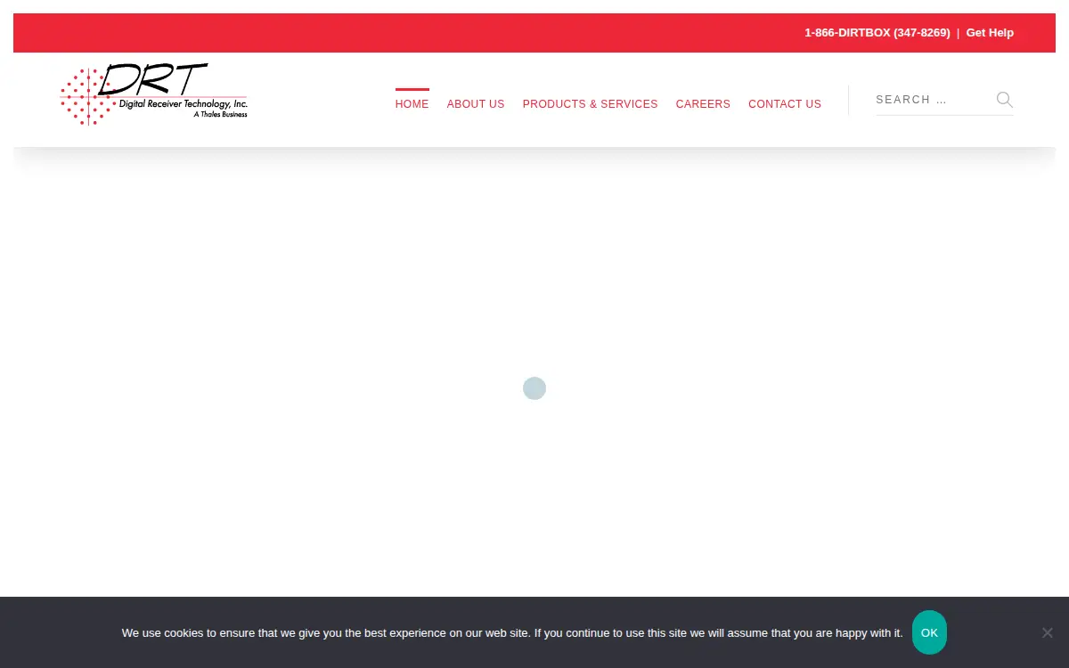 Homepage of Digital Receiver Technology, INC.