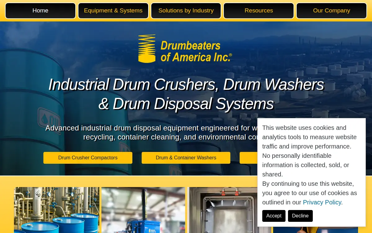 Homepage of Drumbeaters of America INC