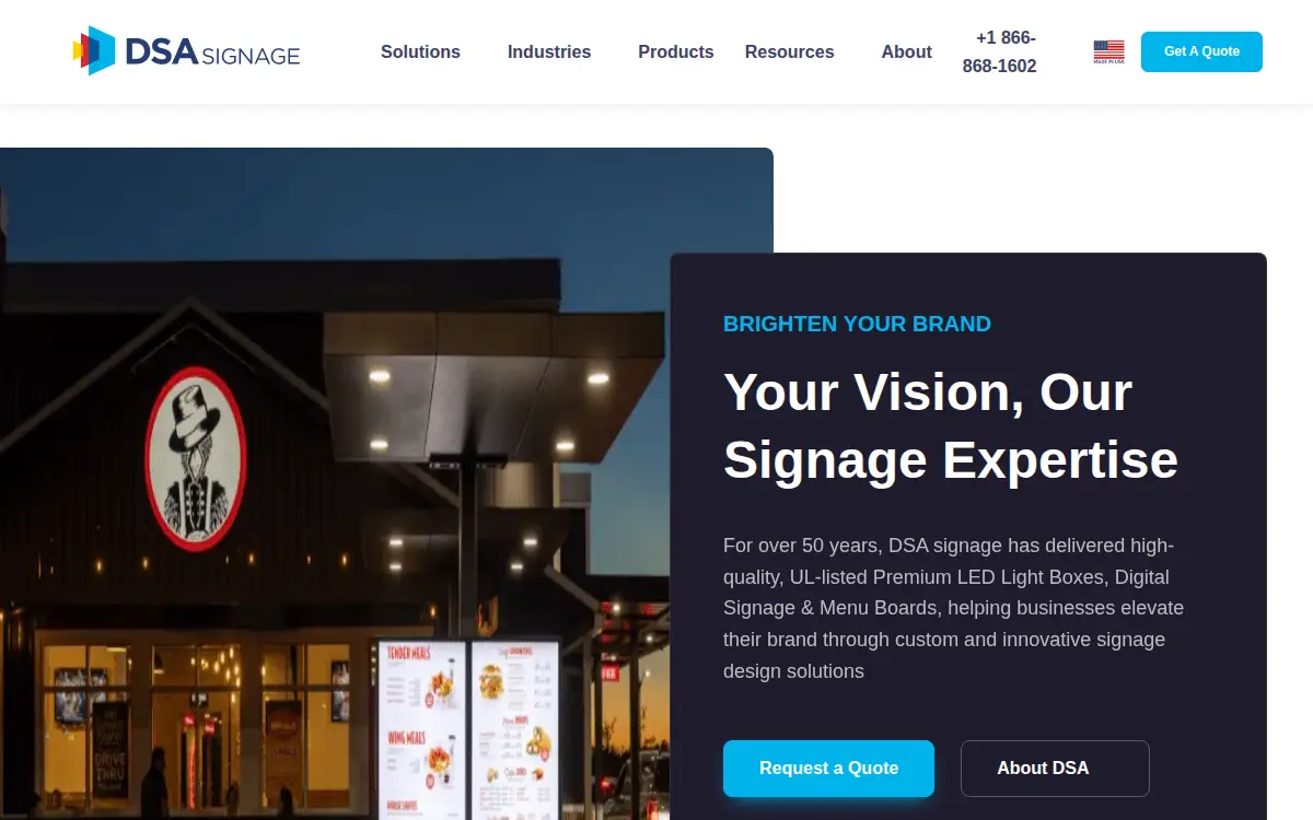 Homepage of Dsa/phototech, LLC