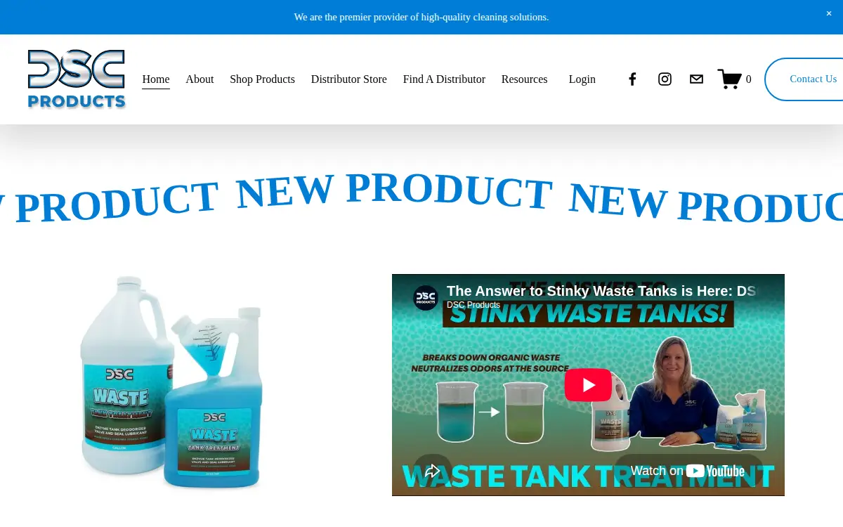 Homepage of Dsc Detergents INC