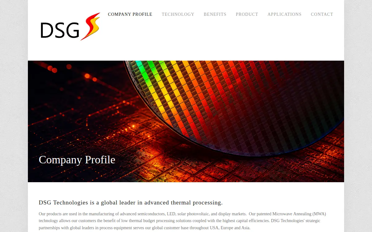 Homepage of Dsgi Technologies, INC.
