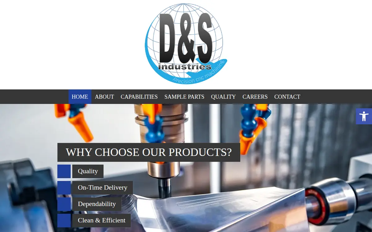 Homepage of D & S Industries, INC.